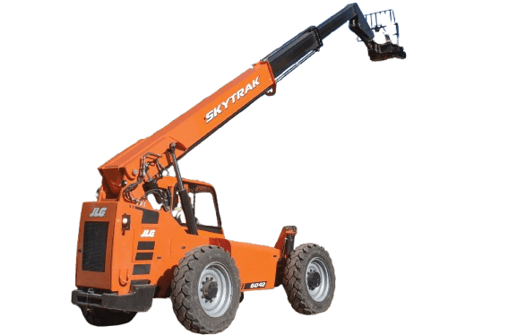 SkyTrak 6042 telehandler with 42-foot reach available for rent at Black Hills Equipment Rentals in Spearfish, SD.