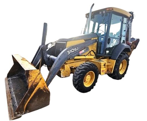 John Deere 310SJ backhoe loader available for rent at Black Hills Equipment Rentals in Spearfish, SD.