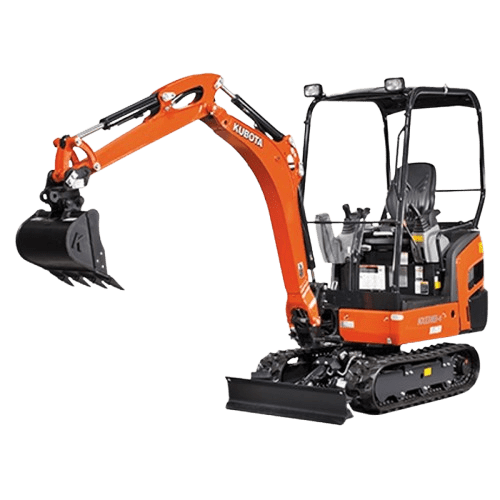 Kubota KX018-4 mini excavator available for rent at Black Hills Equipment Rentals in Spearfish, SD.