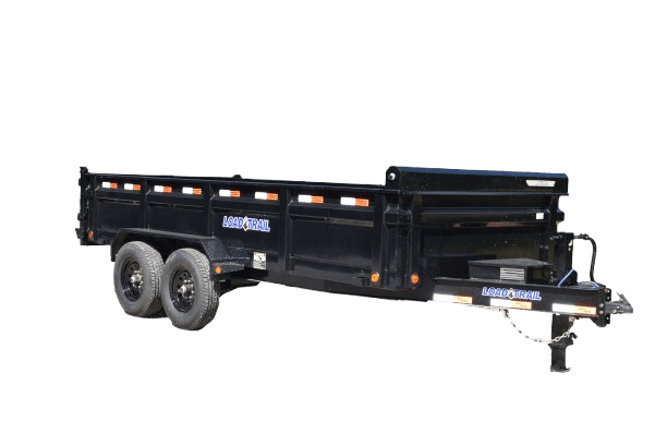 Black Load Trail dump trailer available for rent at Black Hills Equipment Rentals in Spearfish, SD.