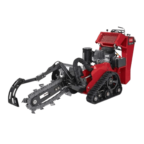 Toro TRX20 walk-behind trencher with trailer available for rent at Black Hills Equipment Rentals in Spearfish, SD.